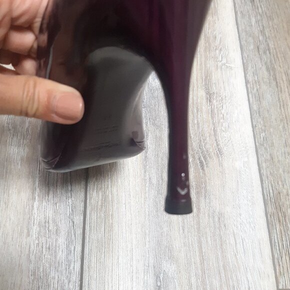 Yves Saint Laurent Purple Ombre Patent Nicole Stilettos Size 37 (6 1/2) - Picture 12 of 13